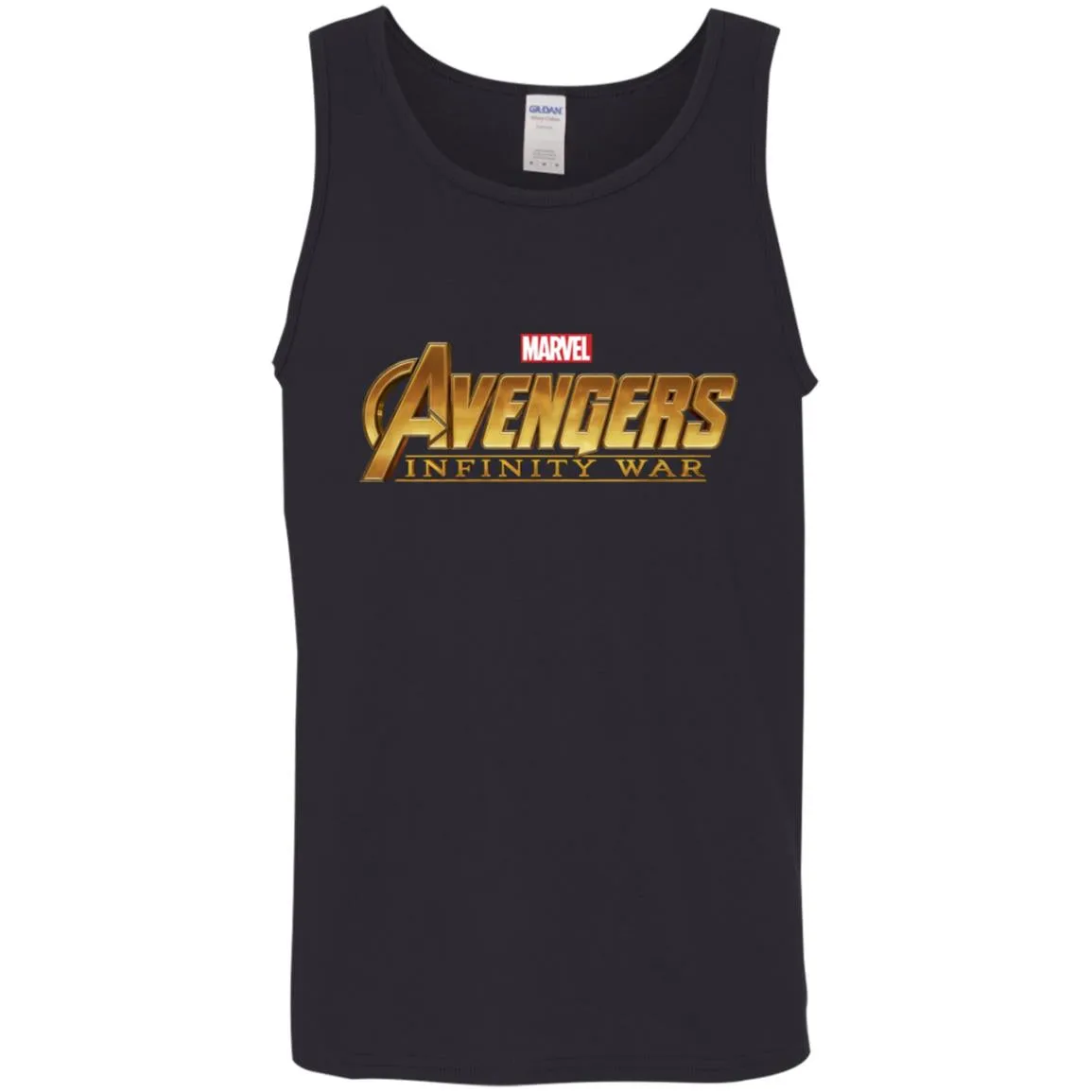 Marvel Avengers Infinity War Golden Logo Men Cotton Tank