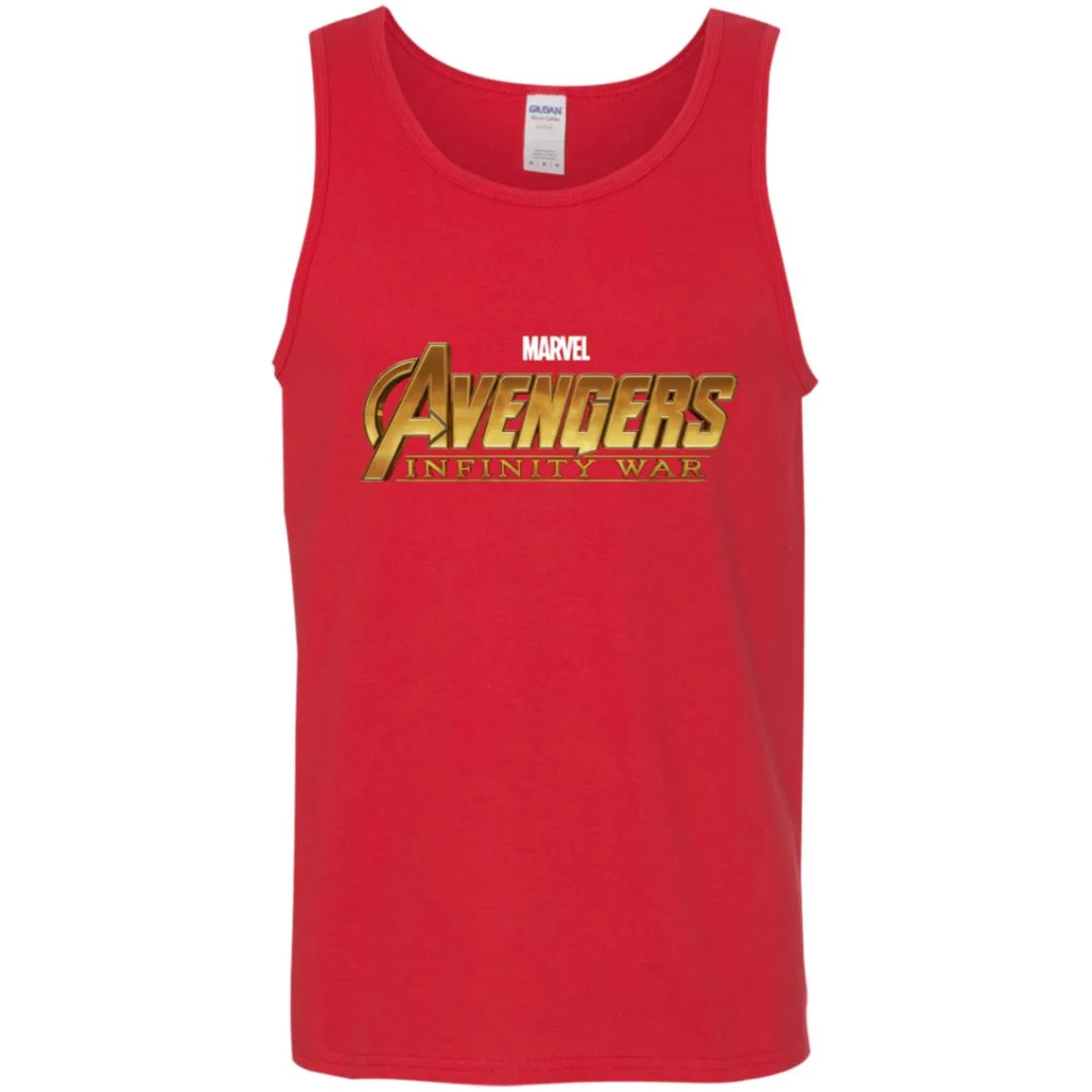 Marvel Avengers Infinity War Golden Logo Men Cotton Tank