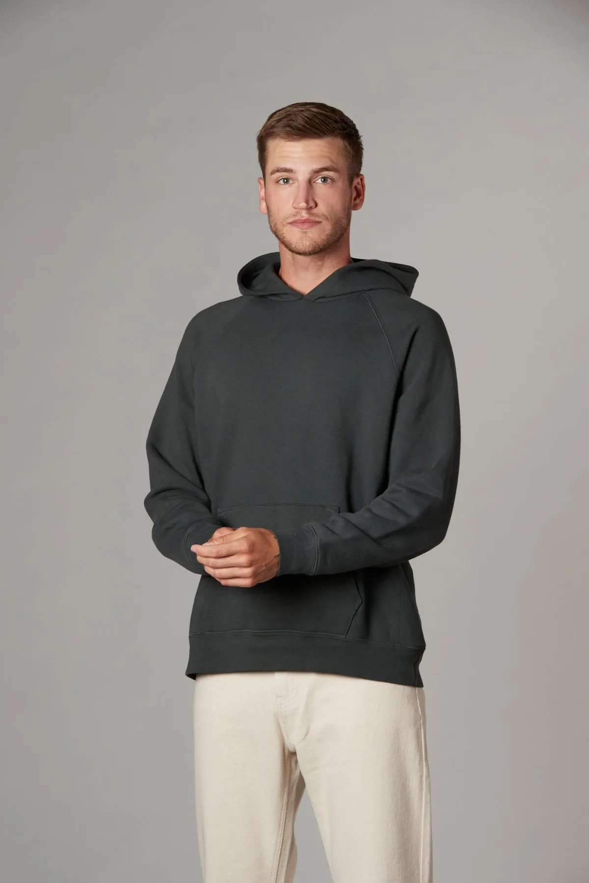 Meyer Long Sleeve Pullover Hooded Sweatshirt in Castleton Green