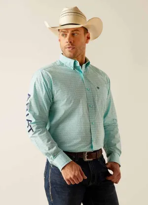 MNS Team Gian LS Shirt Light Aqua by Ariat