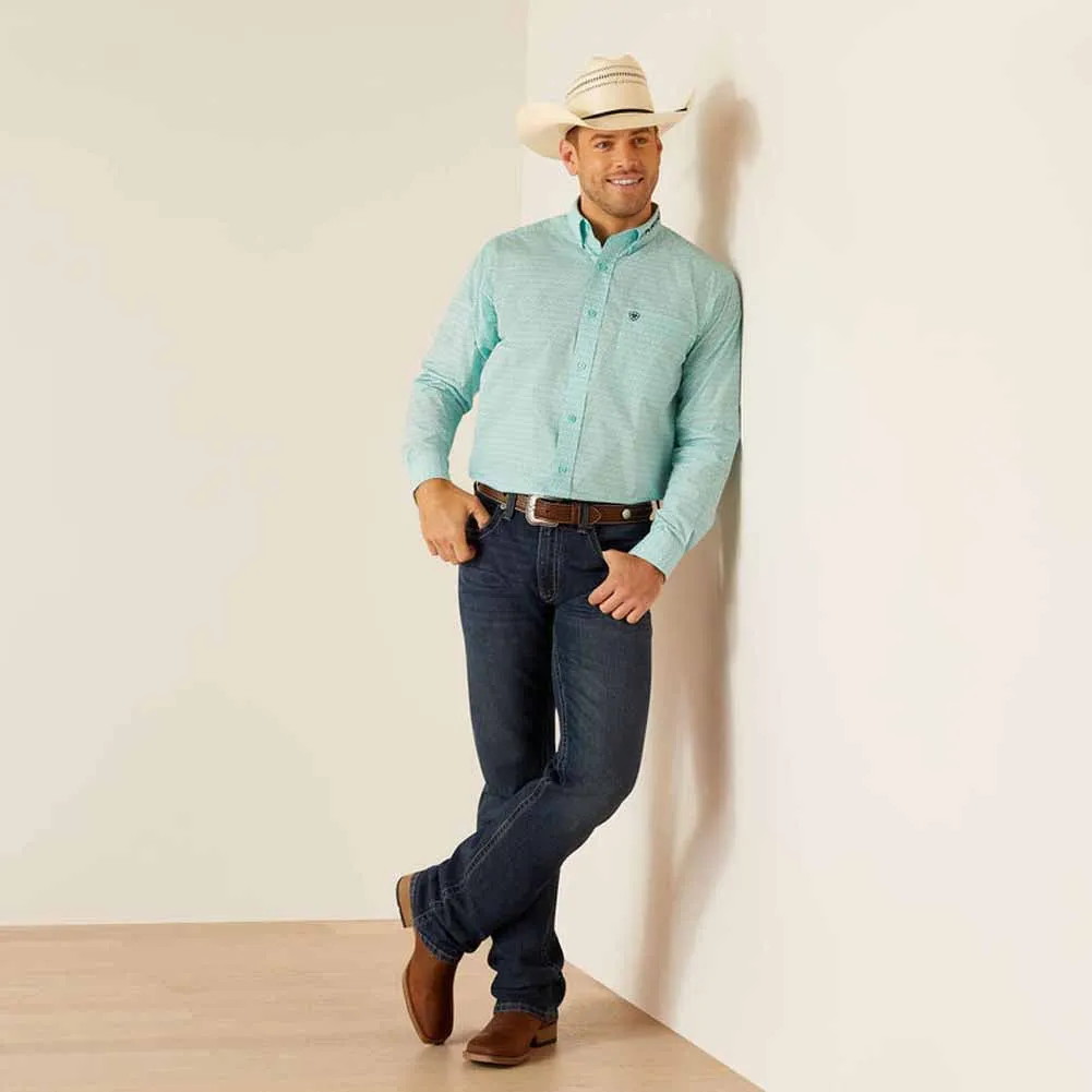 MNS Team Gian LS Shirt Light Aqua by Ariat