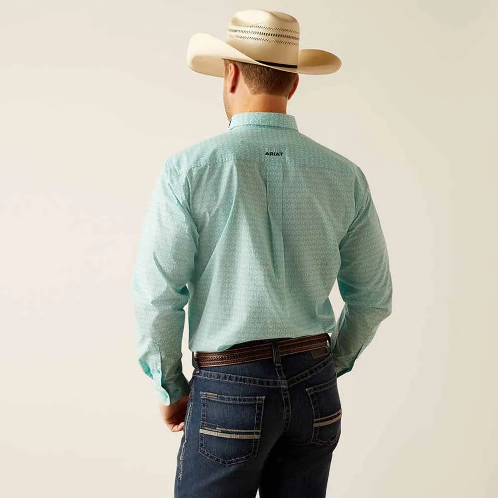 MNS Team Gian LS Shirt Light Aqua by Ariat