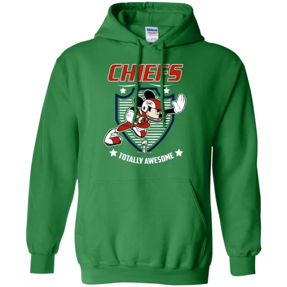 Nfl – Kansas City Chiefs Totally Awesome Mickey Mouse Super Bowl 2019 Football Pullover Hoodie Sweatshirt