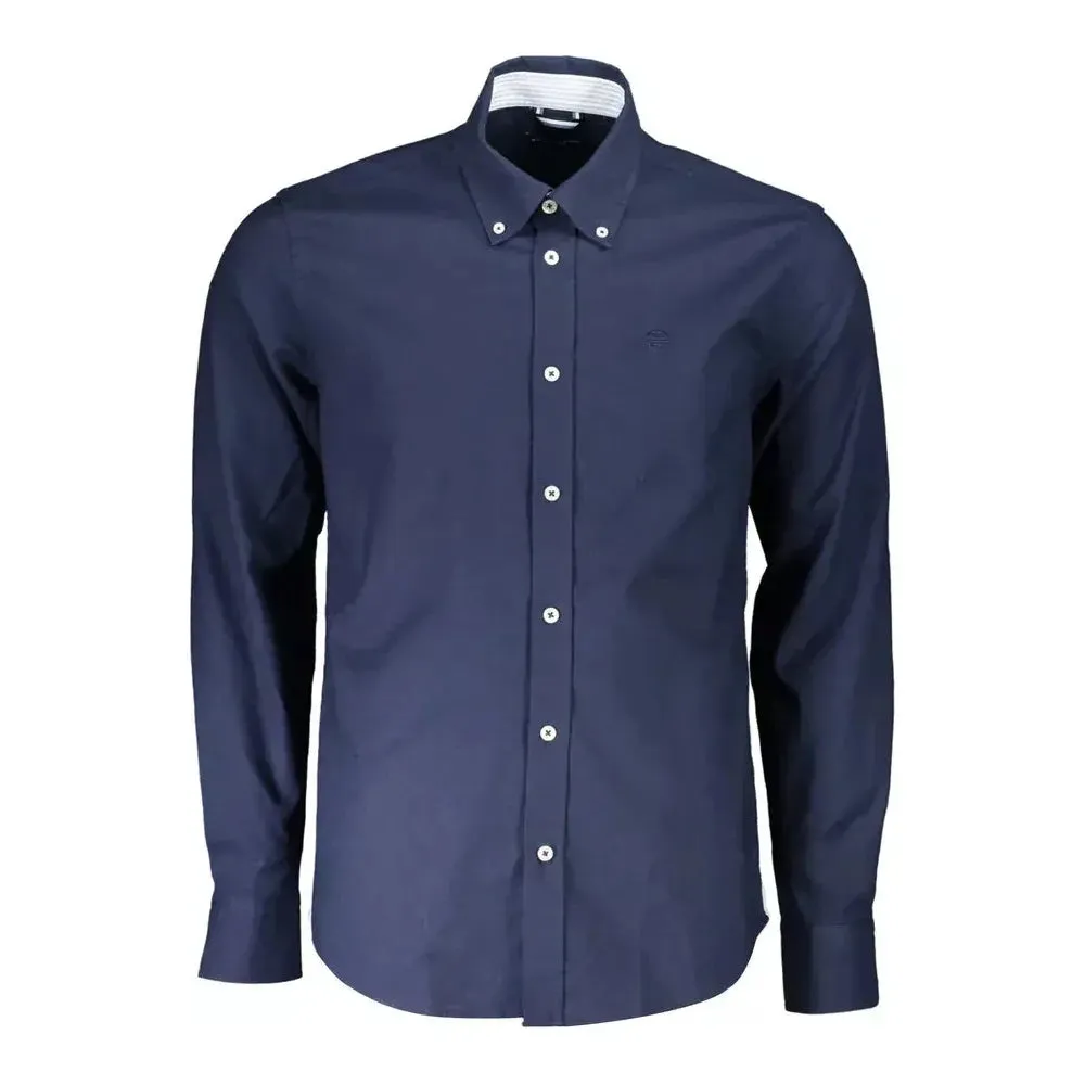 North Sails Blue Cotton Men Shirt