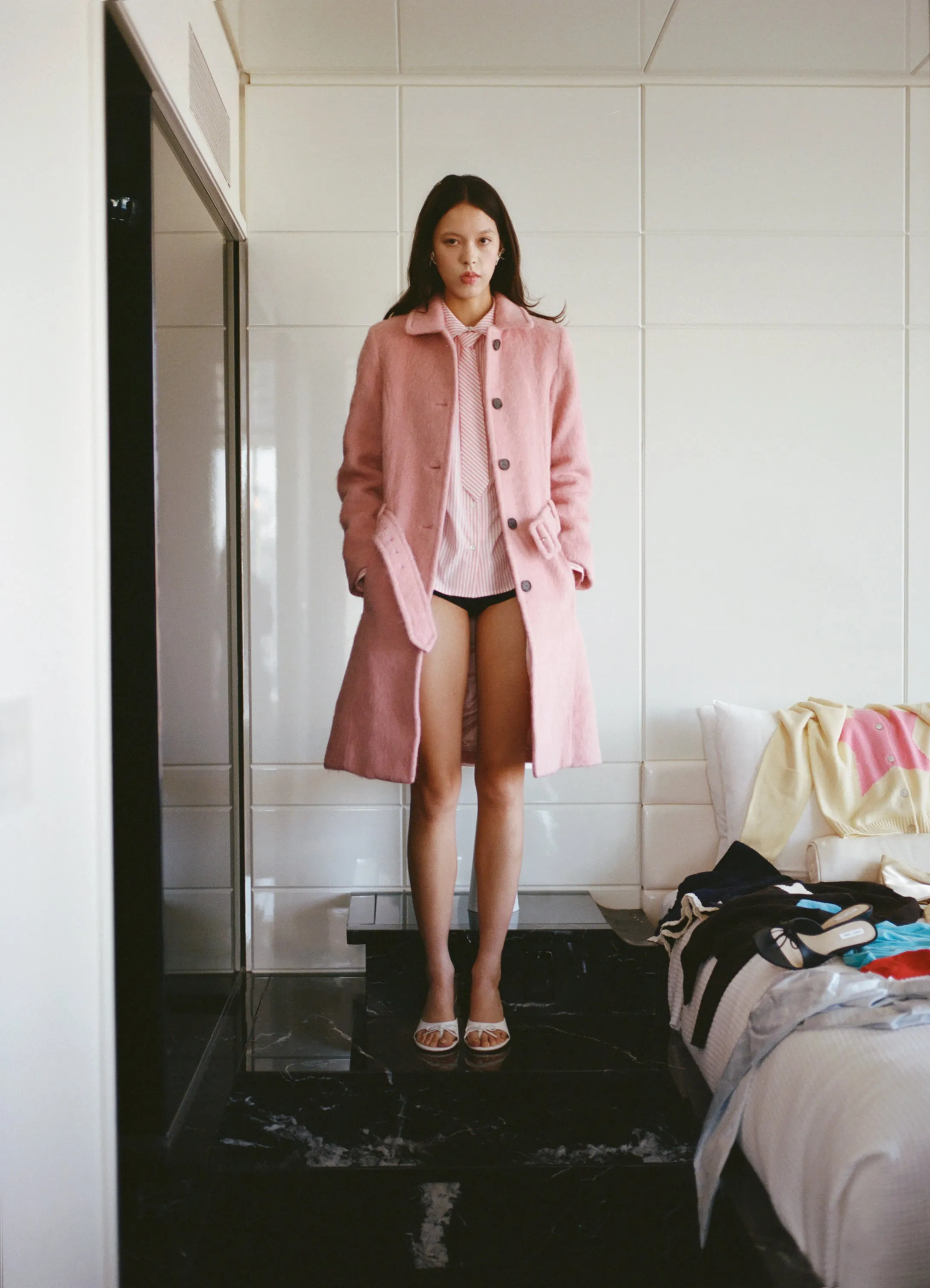 NORWICH COAT IN PINK