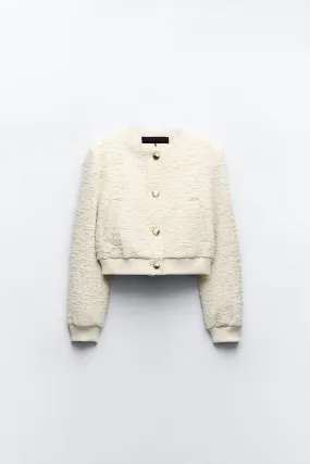 Old Money Structured Polo Bomber Sweater