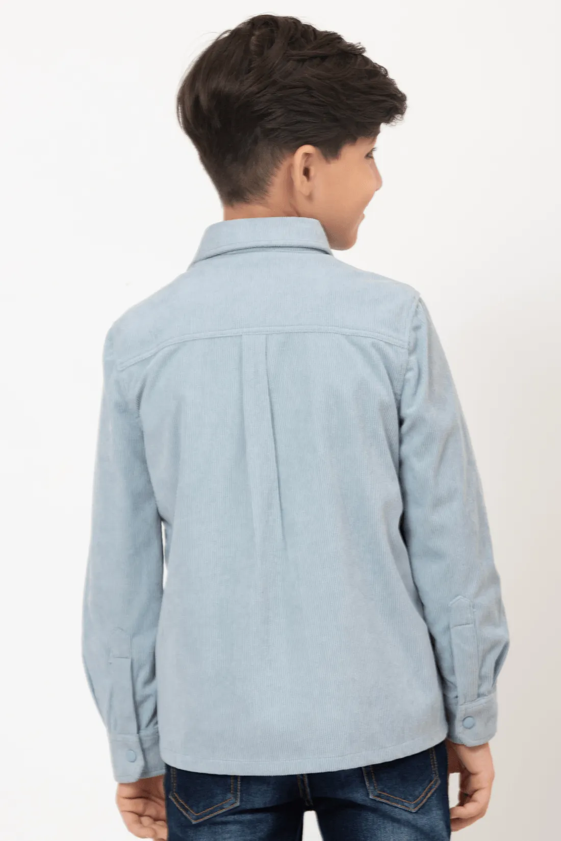 One Friday Varsity Chic Classic Blue Shirt for Boys