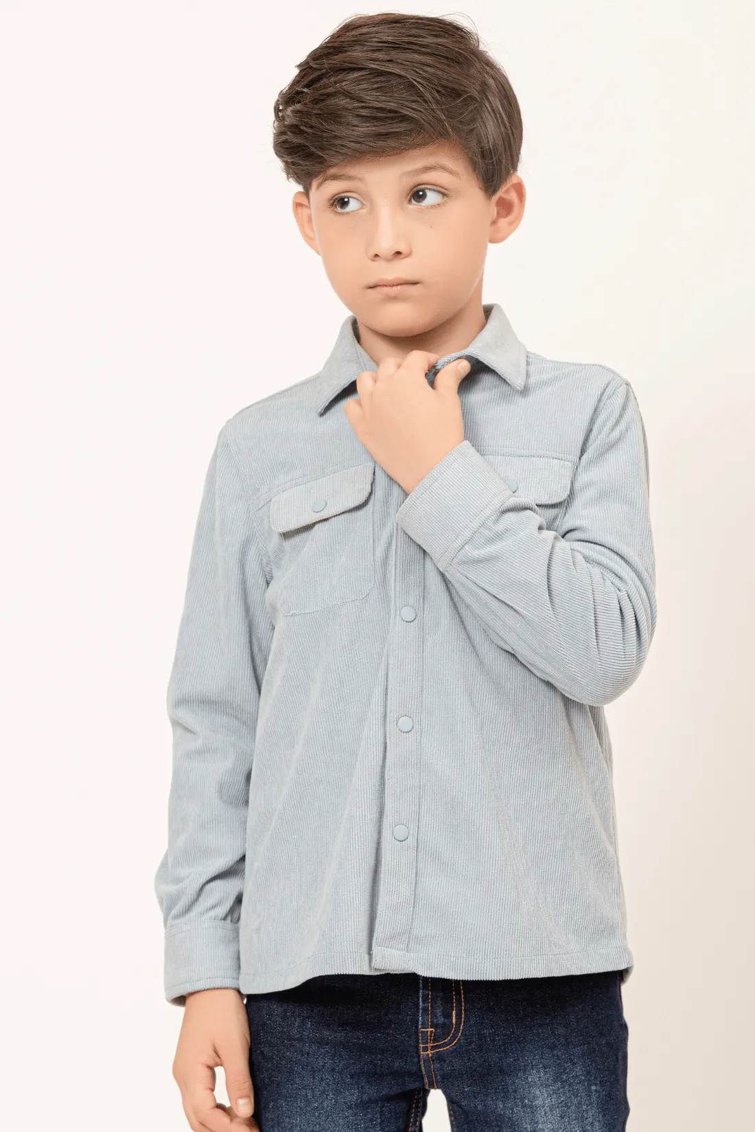 One Friday Varsity Chic Classic Blue Shirt for Boys