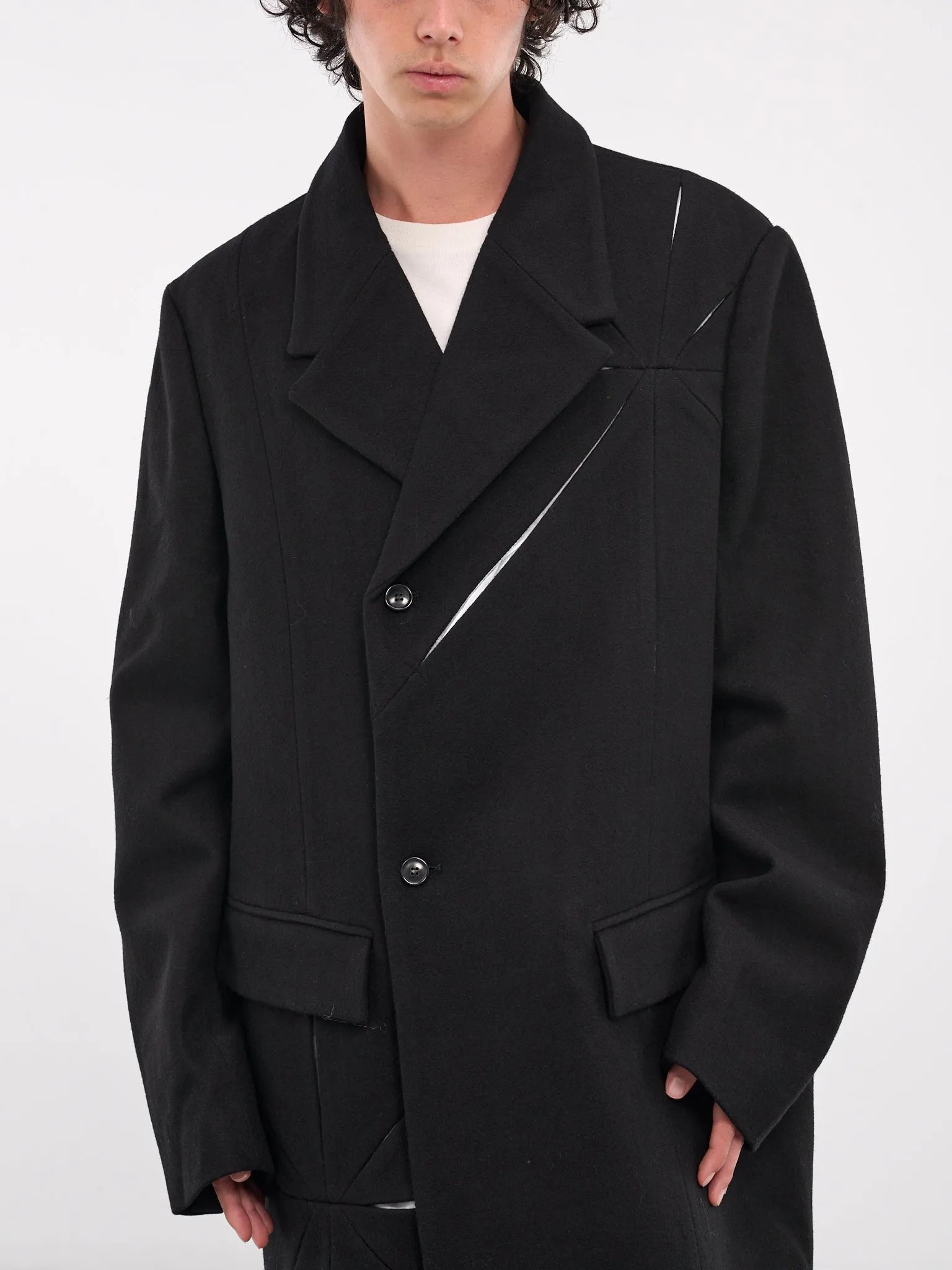 Origami Long Coat (KU2SMC01AP-T1150-BLACK)