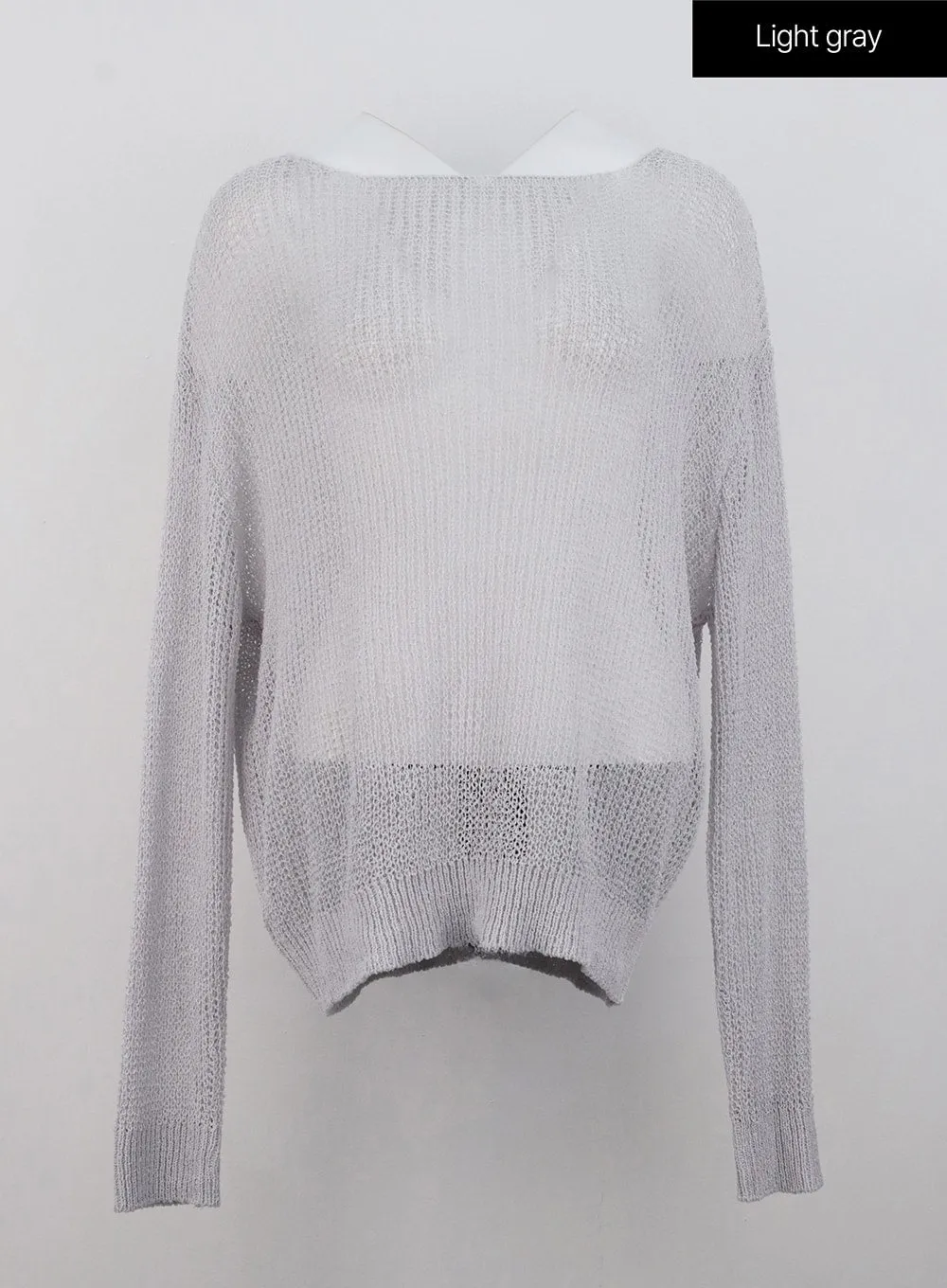 Oversized Mesh Sweater OL328