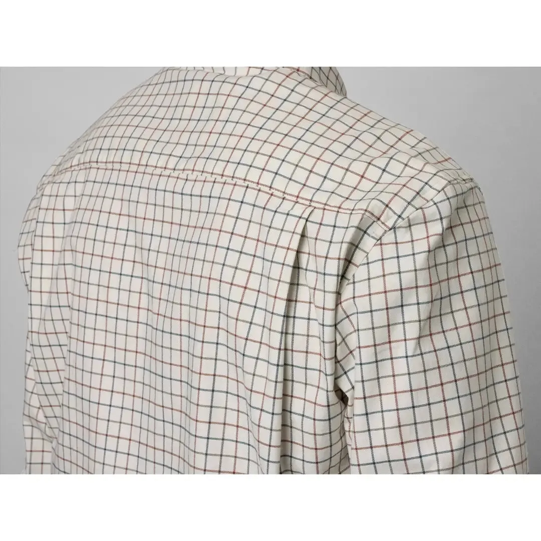 Oxford Shooting Shirt - Grape Leaf/Terracotta Check by Seeland