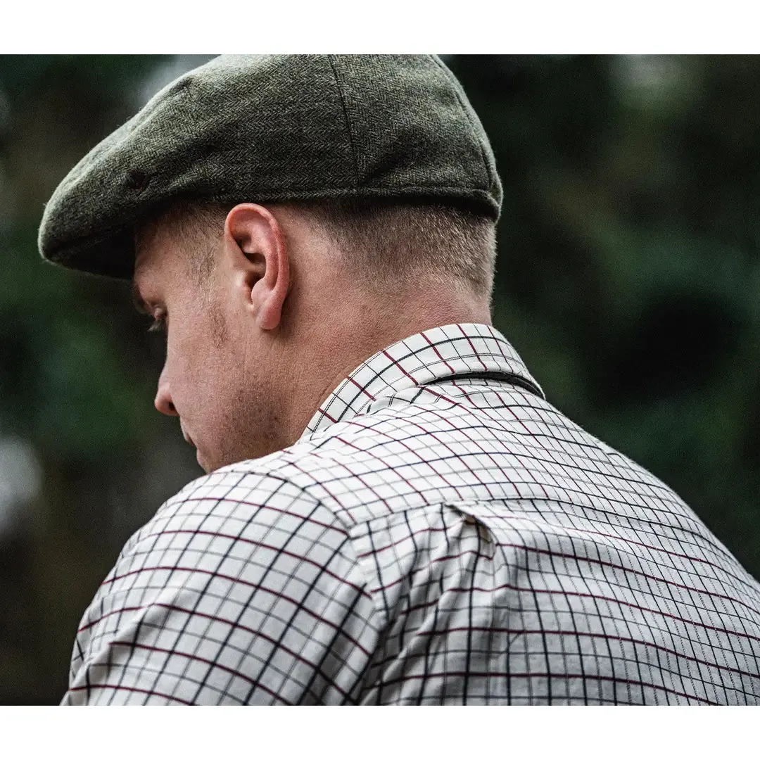 Oxford Shooting Shirt - Grape Leaf/Terracotta Check by Seeland