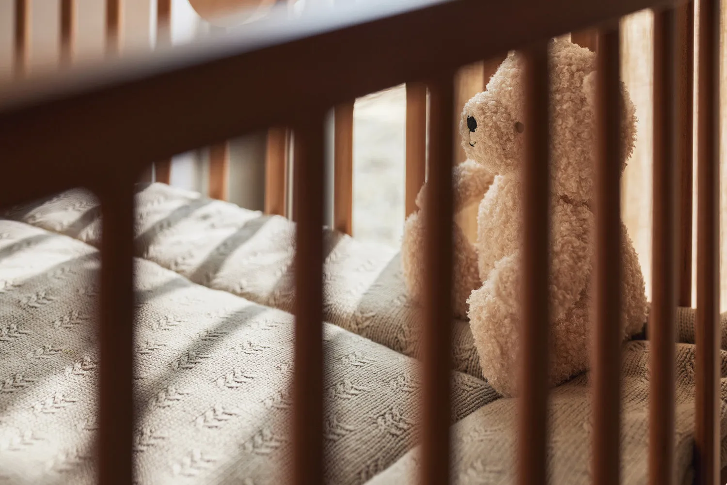 Playpen Mat 75x95cm Grain Knit - Olive Green