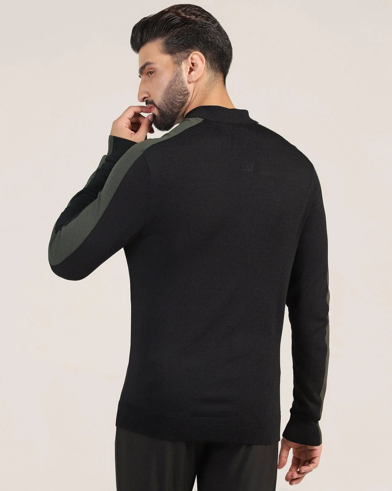 Polo Black Solid Sweater - Bond