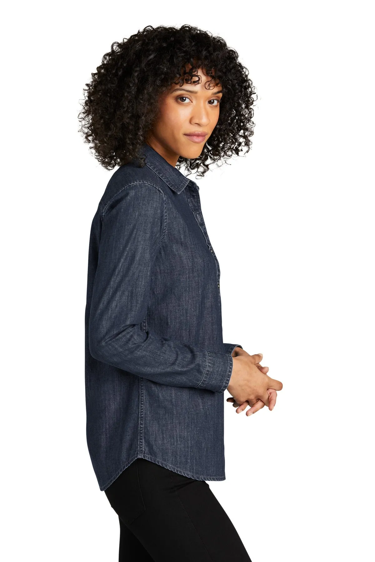 Port Authority® Ladies Long Sleeve Perfect Denim Shirt LW676