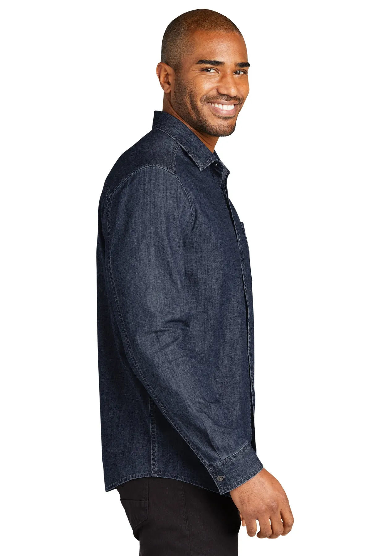 Port Authority® Long Sleeve Perfect Denim Shirt W676