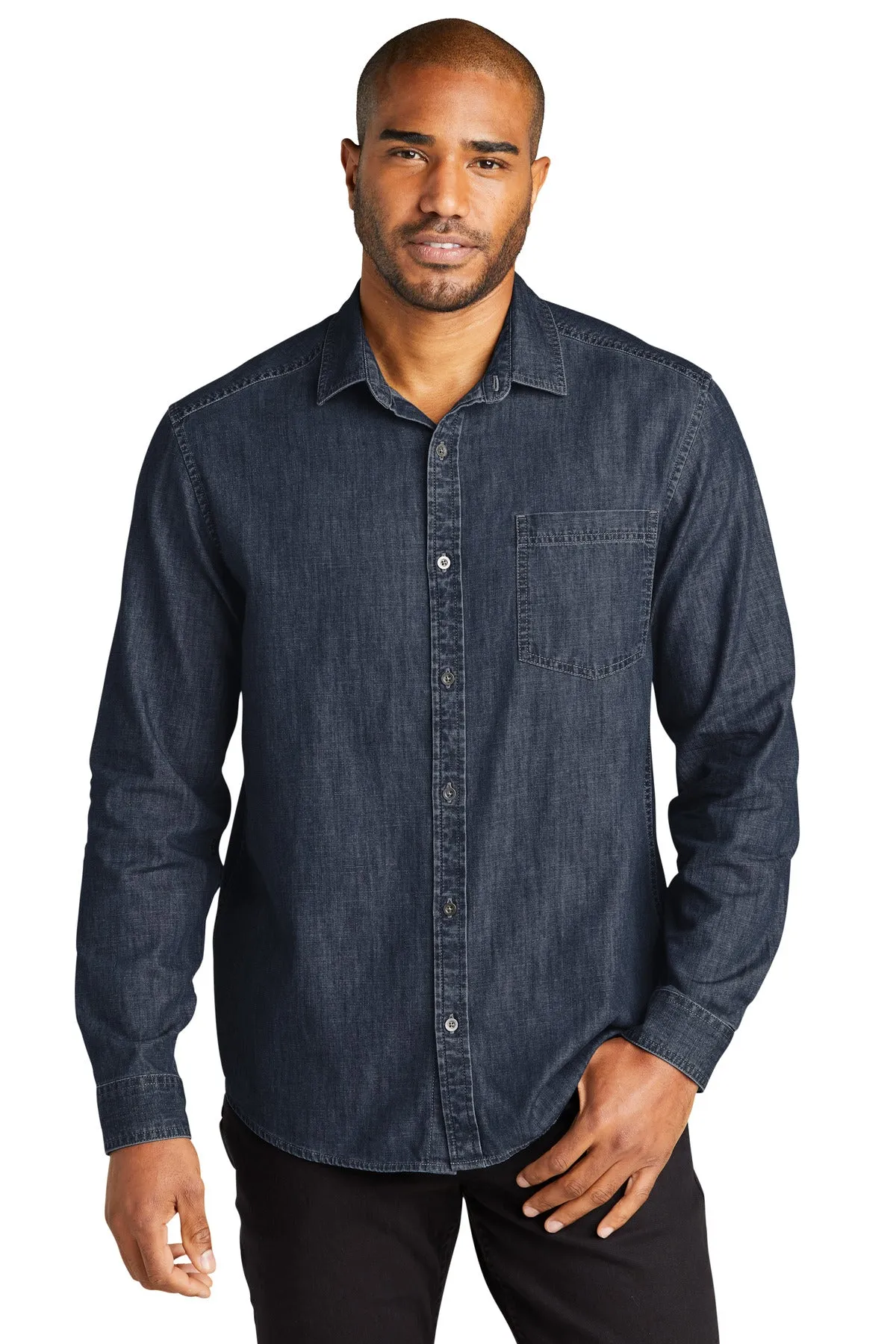 Port Authority® Long Sleeve Perfect Denim Shirt W676