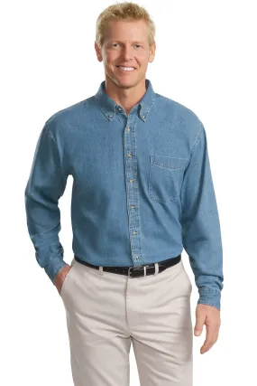 Port Authority® Tall Long Sleeve Denim Shirt. TLS600