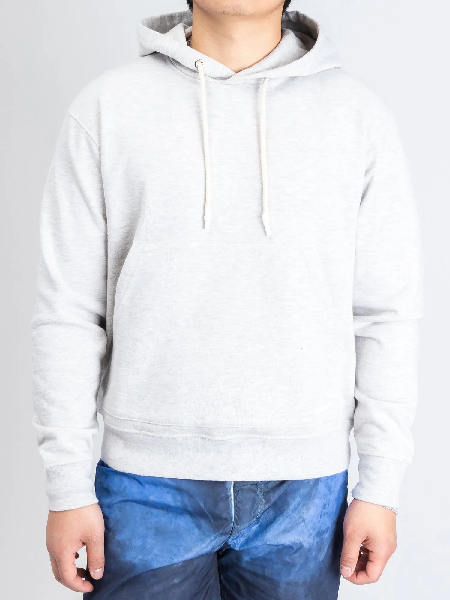 P's Pullover Hoodie in White Melange