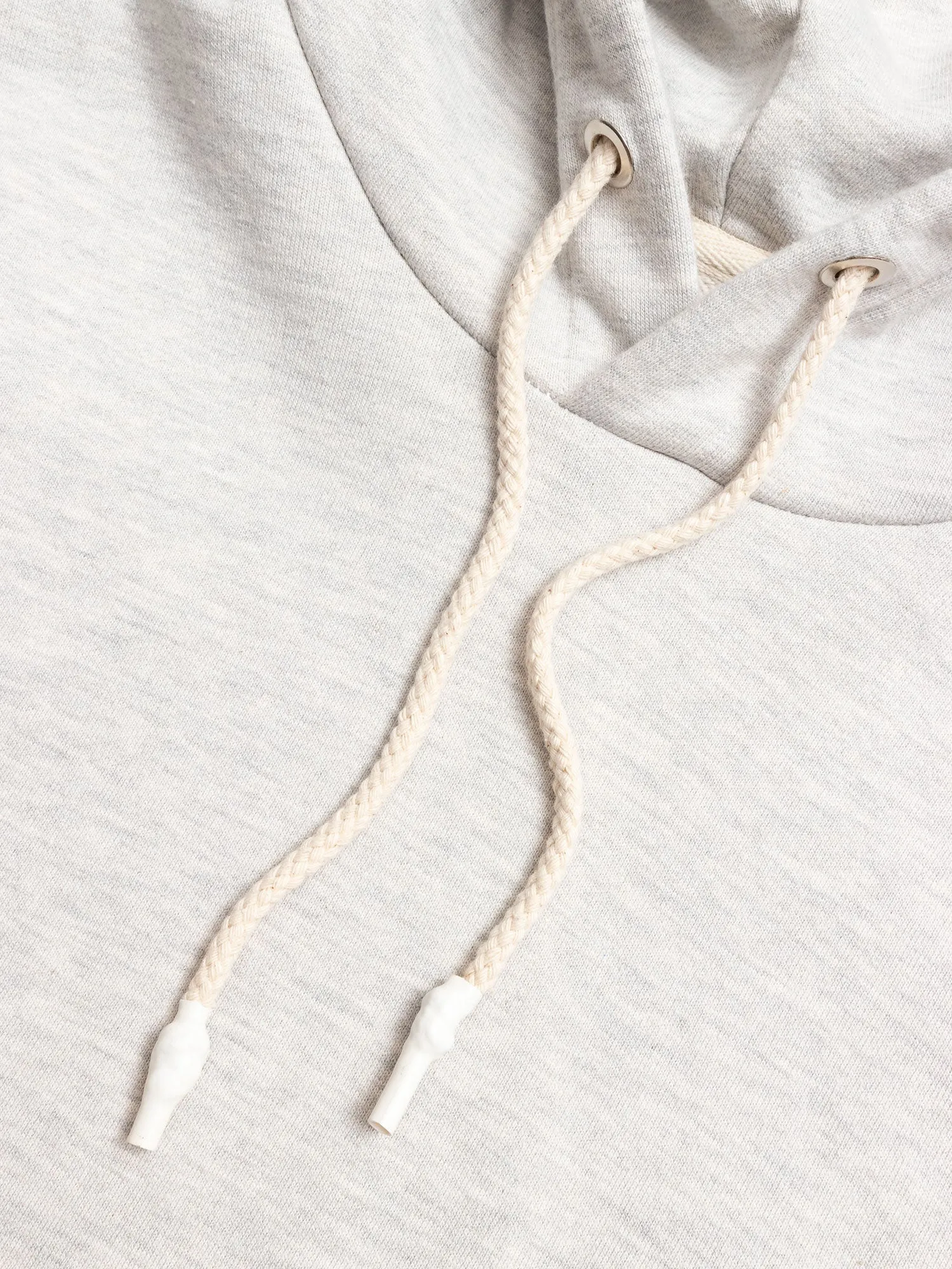 P's Pullover Hoodie in White Melange