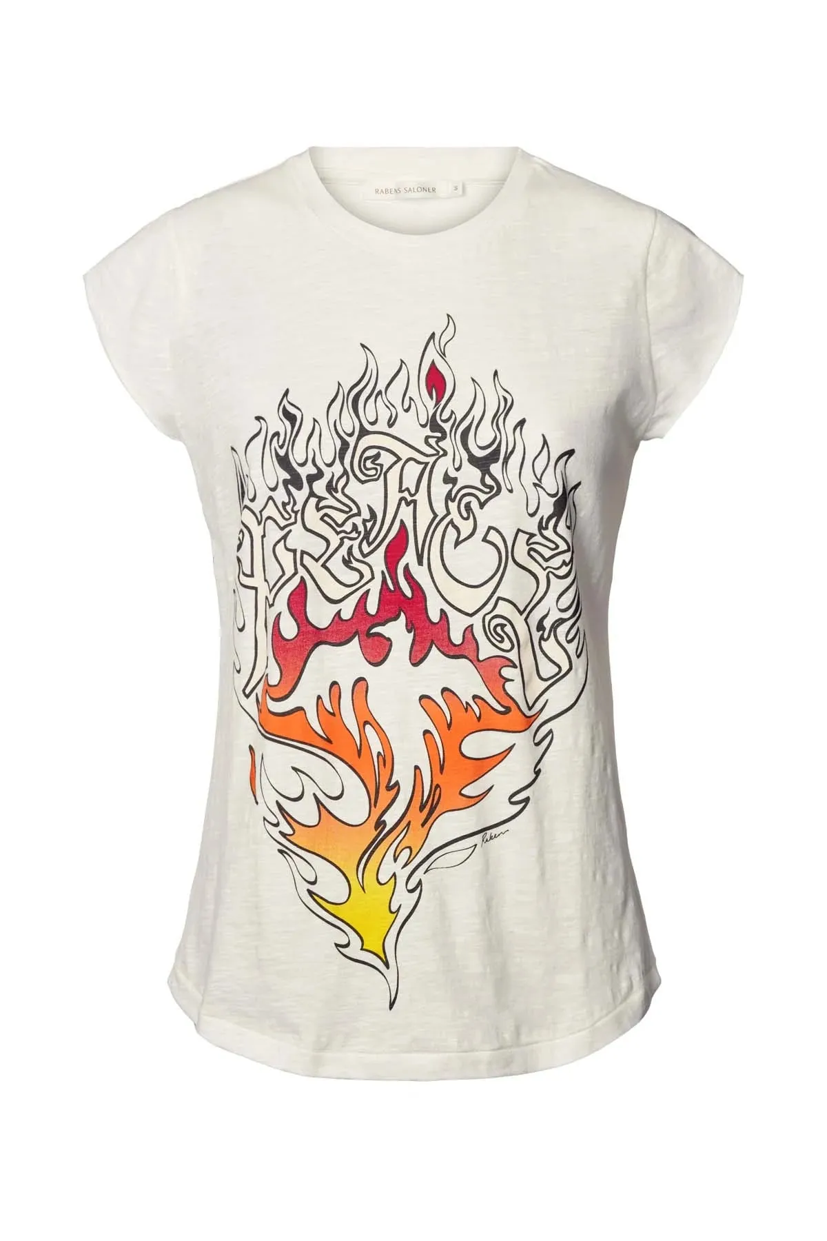 Rabens Saloner Nella Inferno Tee in Chalk