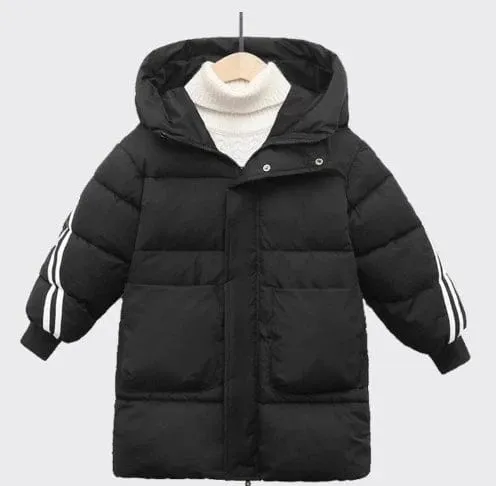 Rainbow kids Mid-length Winter Warm Cotton Jacket-QYMC