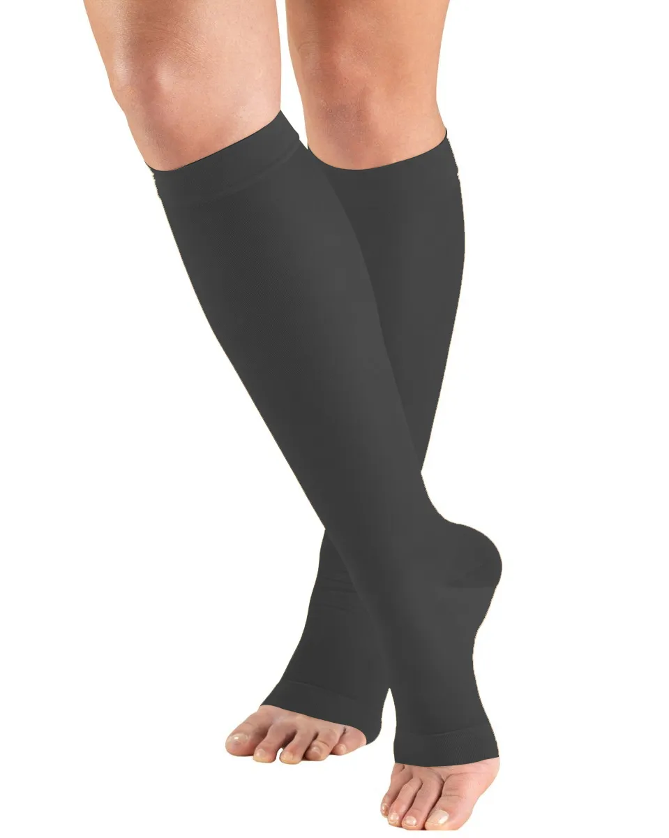 ReliefWear 20-30 mmHg OPEN-TOE Knee High Support Stockings