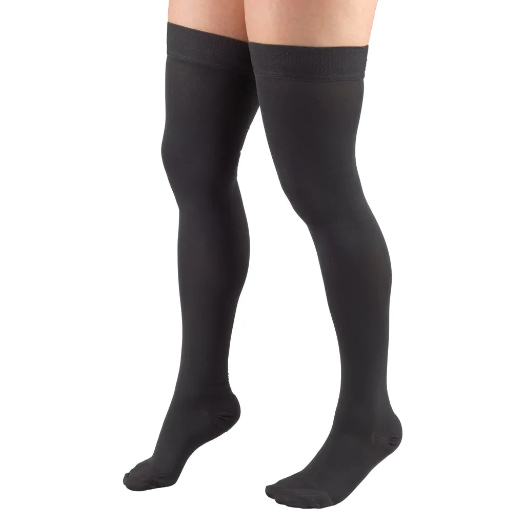 ReliefWear Classic Medical CLOSED TOE Thigh Highs Silicone Dot Top 20-30 mmHg