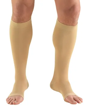 ReliefWear Classic Medical Open Toe Knee High Silicone Dot Top 30-40 mmhg