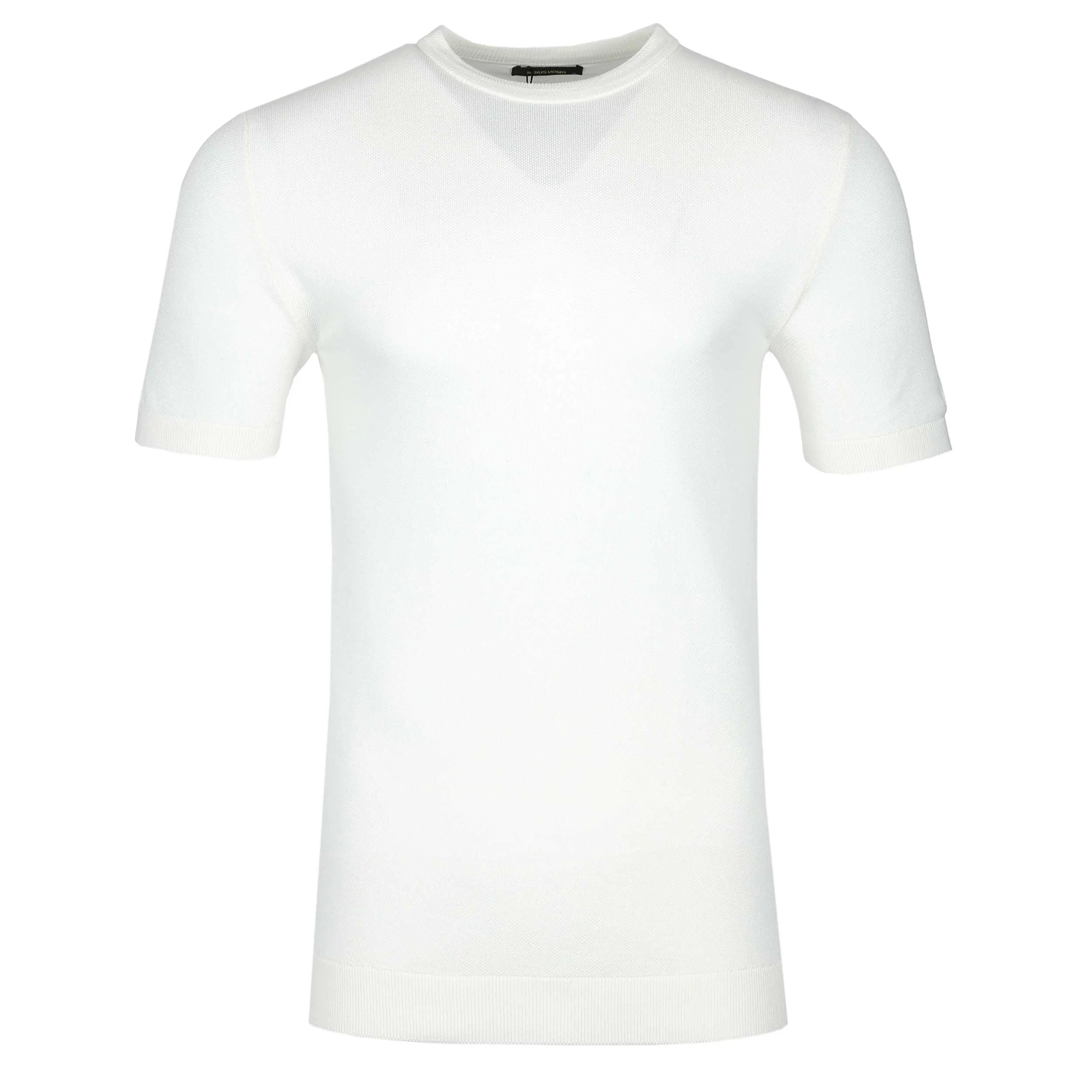 Remus Uomo Knitted T Shirt in White