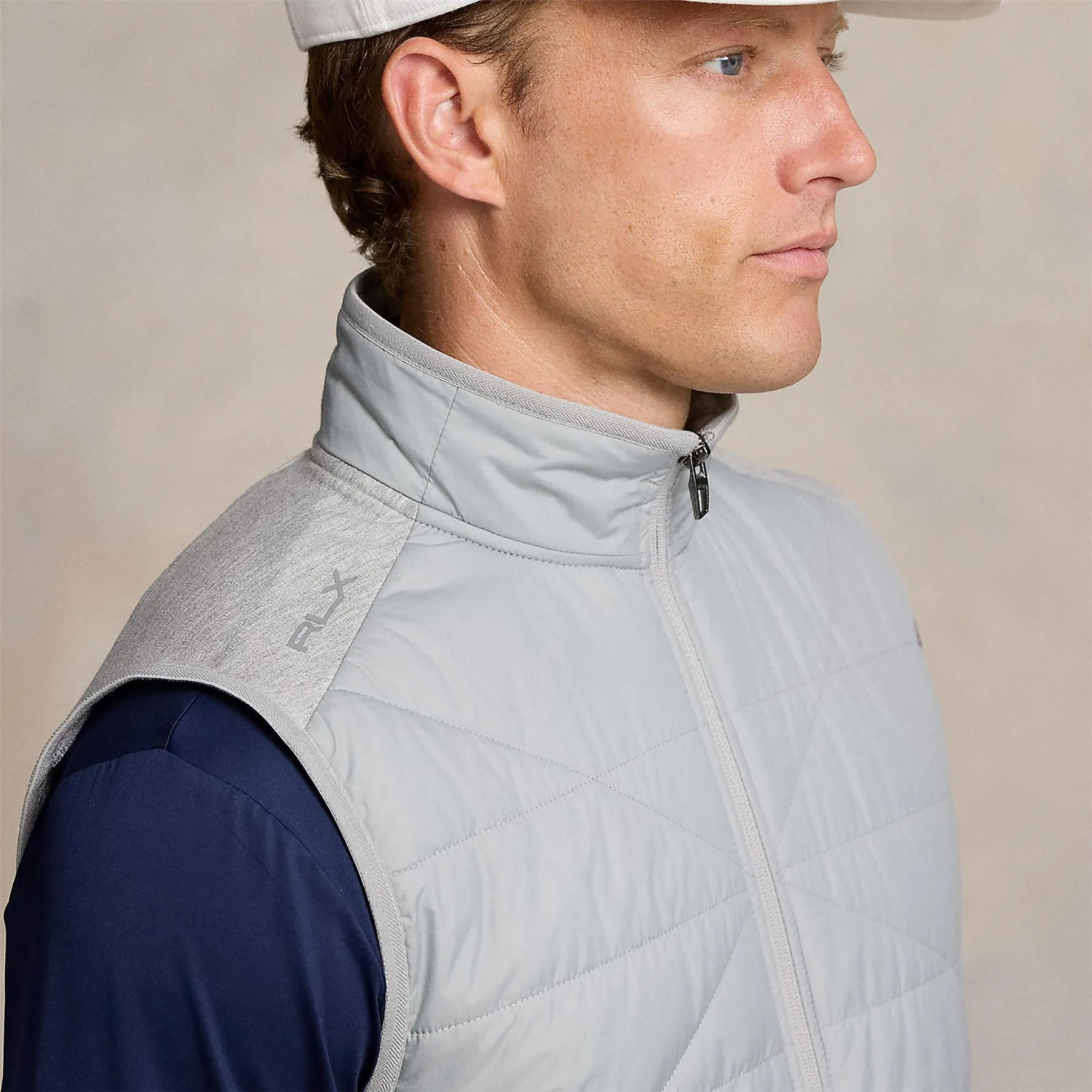 RLX Classic Fit Performance Wool Gilet Andover Heather - AW24