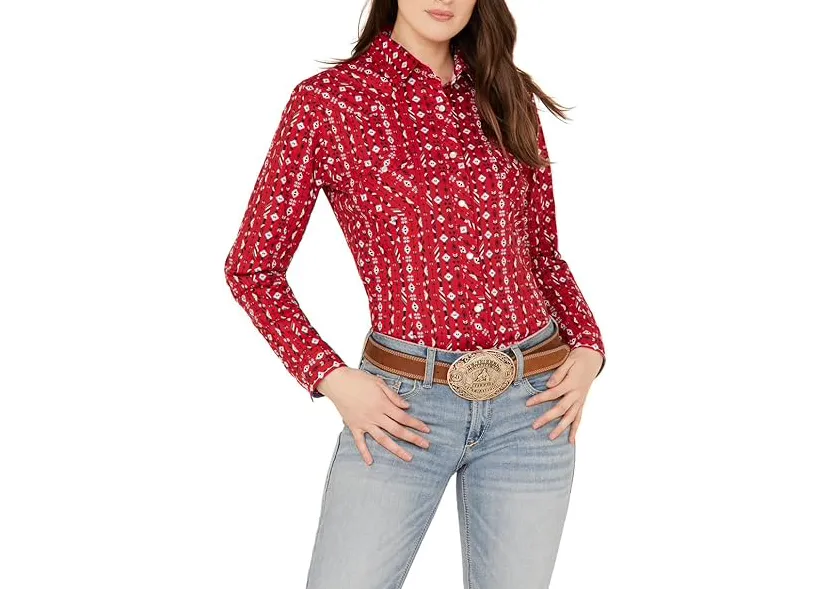 RSWSOSR19P - Panhandle Denim Women’s LS Snap Shirt