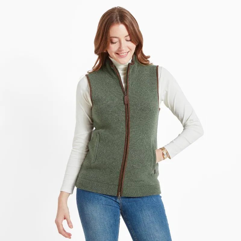 Schoffel Orkney Merino Ladies Gilet - Cedar