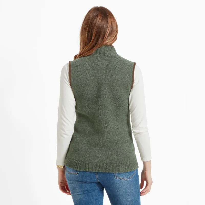 Schoffel Orkney Merino Ladies Gilet - Cedar