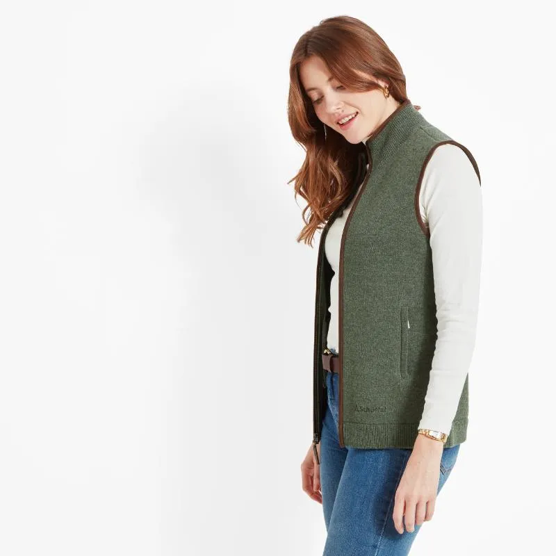 Schoffel Orkney Merino Ladies Gilet - Cedar