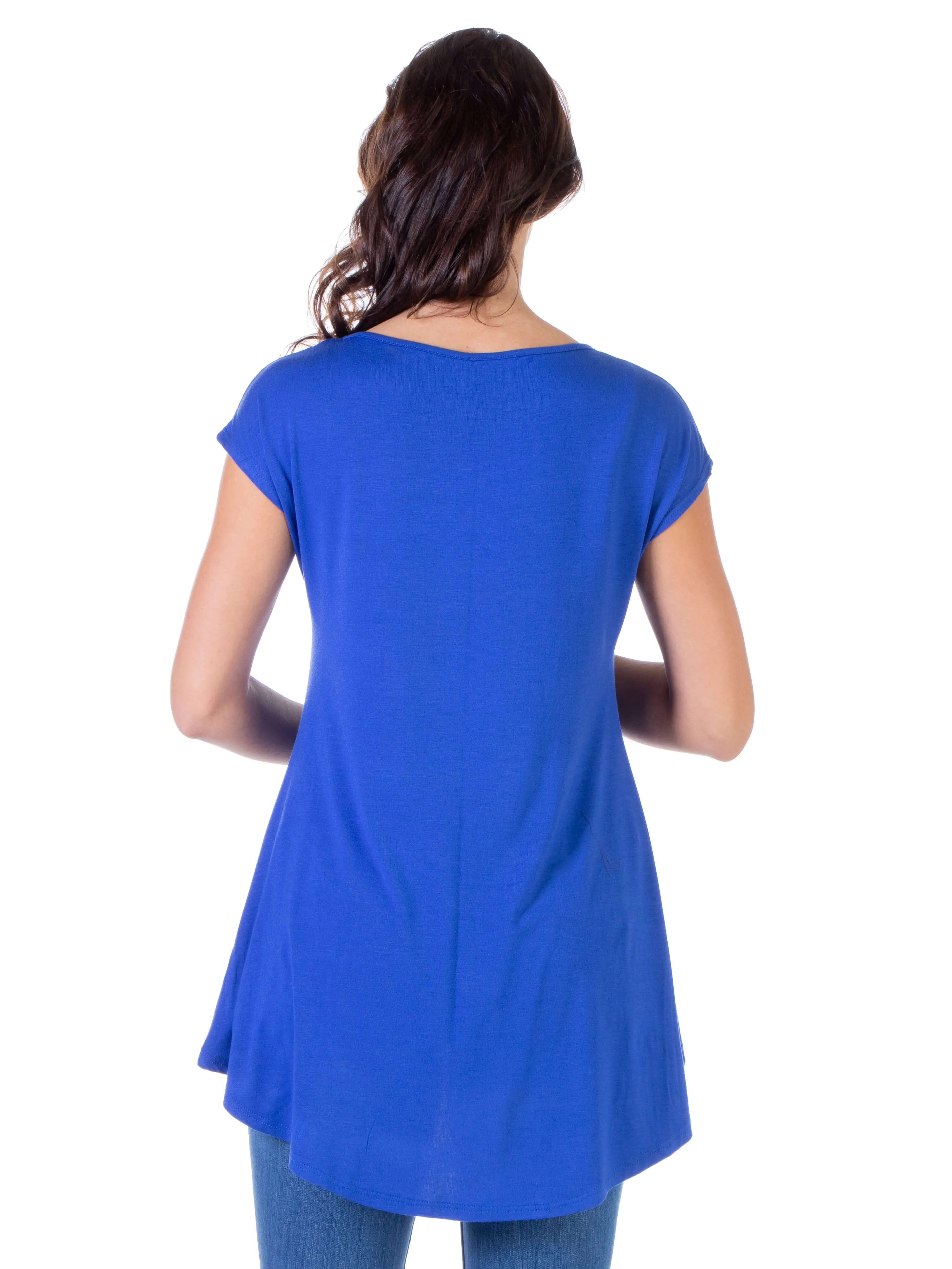 Scoop Neck High Low Maternity T Shirt