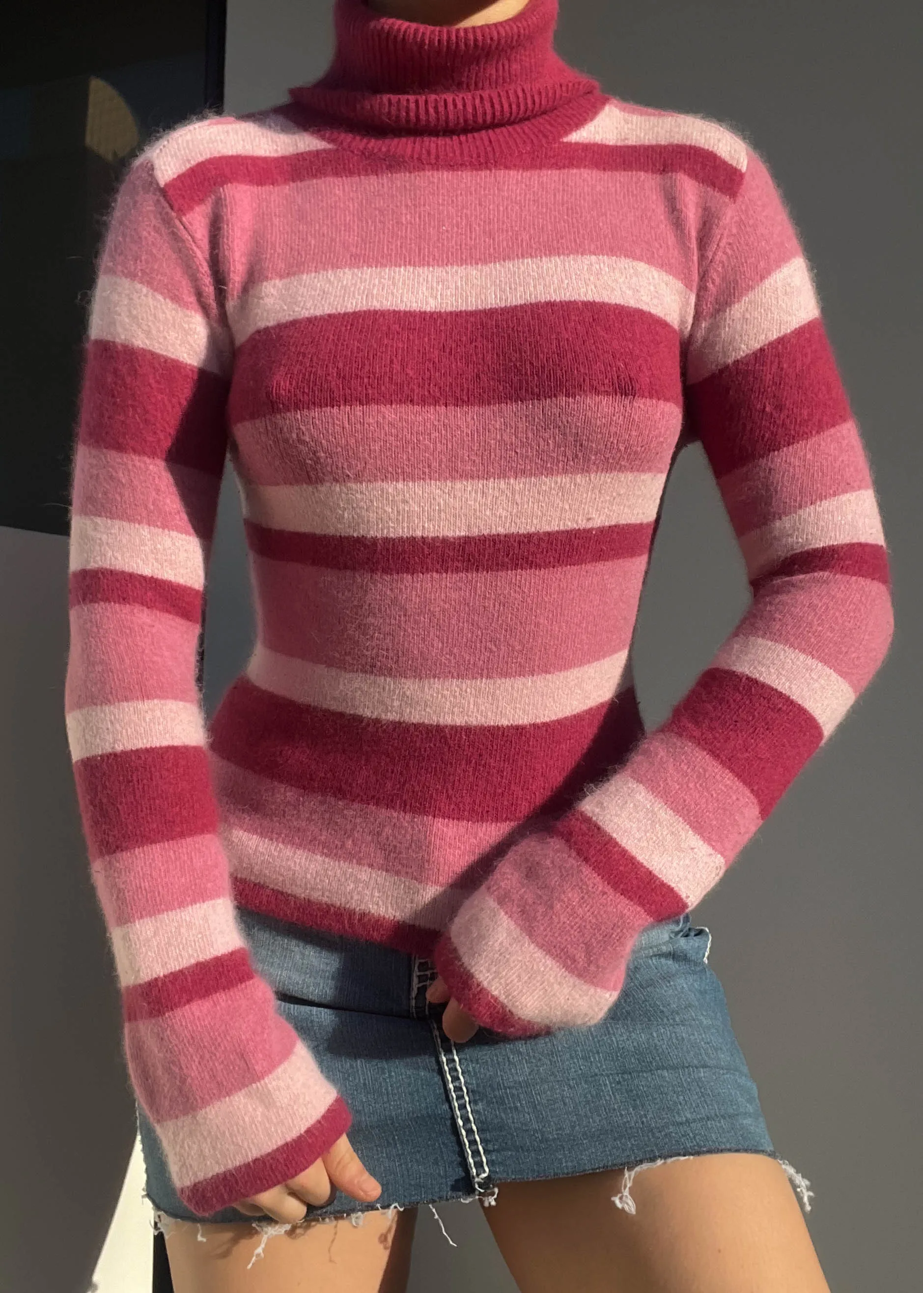 Shades of Pink Striped Knit (S)