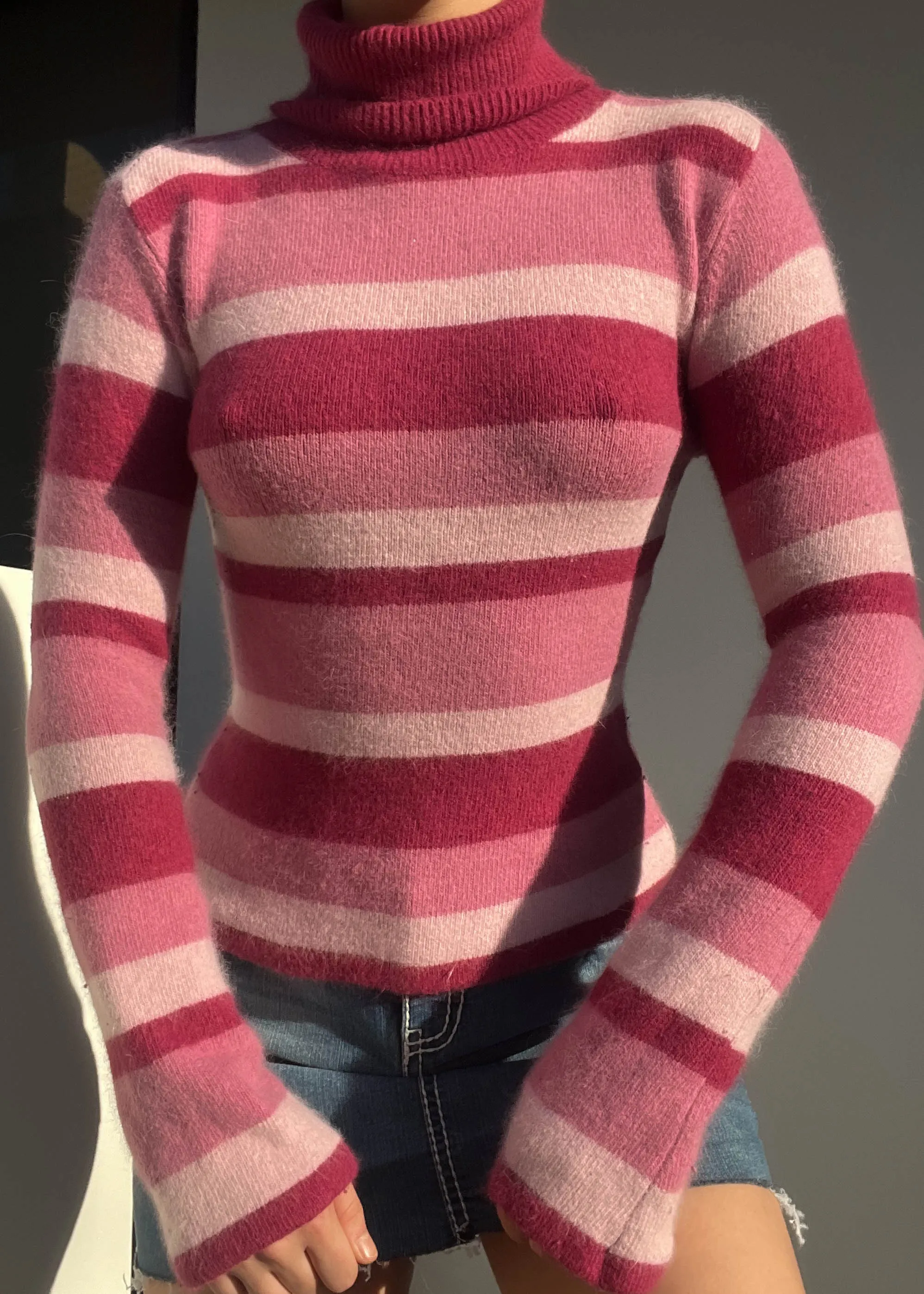 Shades of Pink Striped Knit (S)