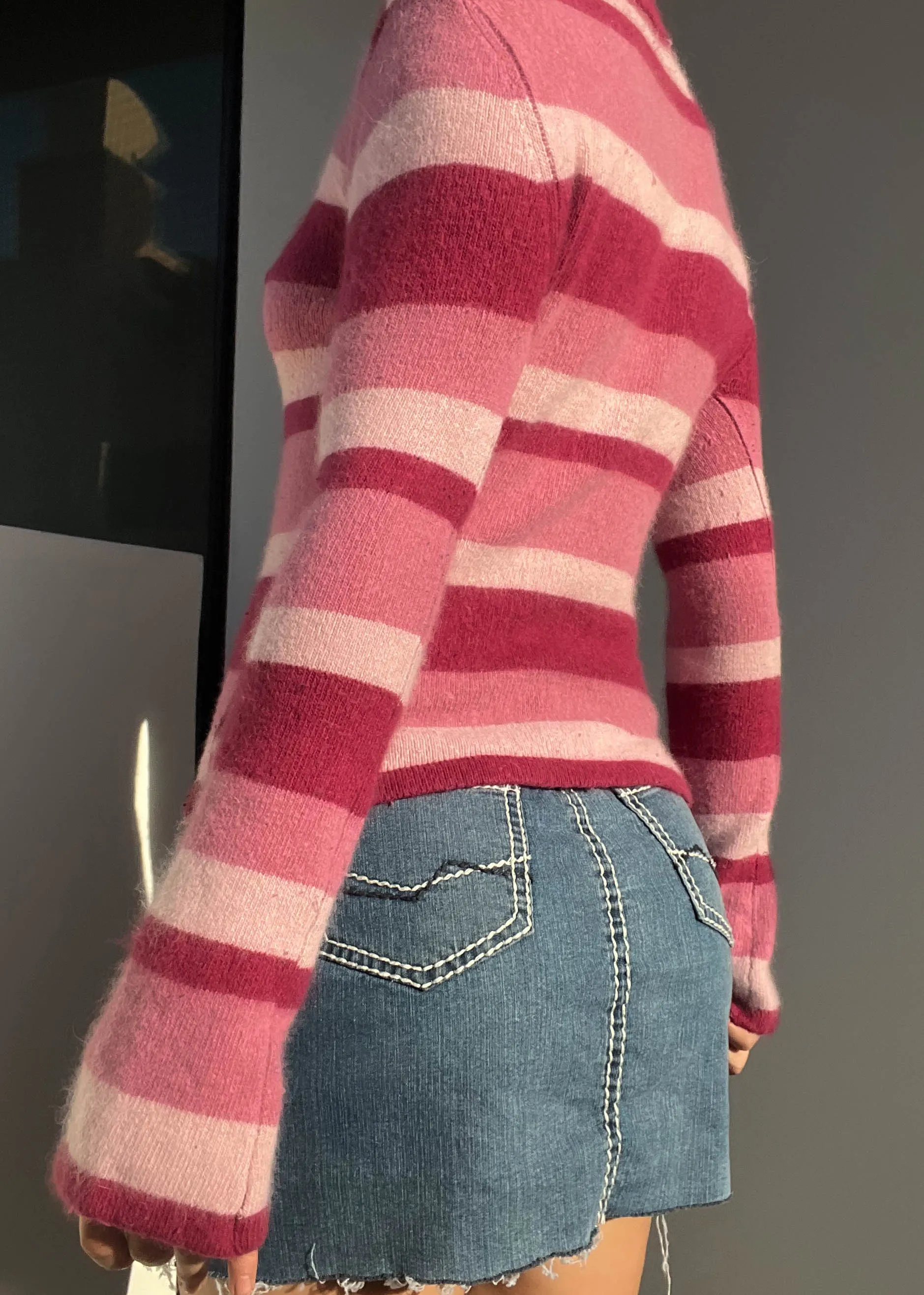 Shades of Pink Striped Knit (S)