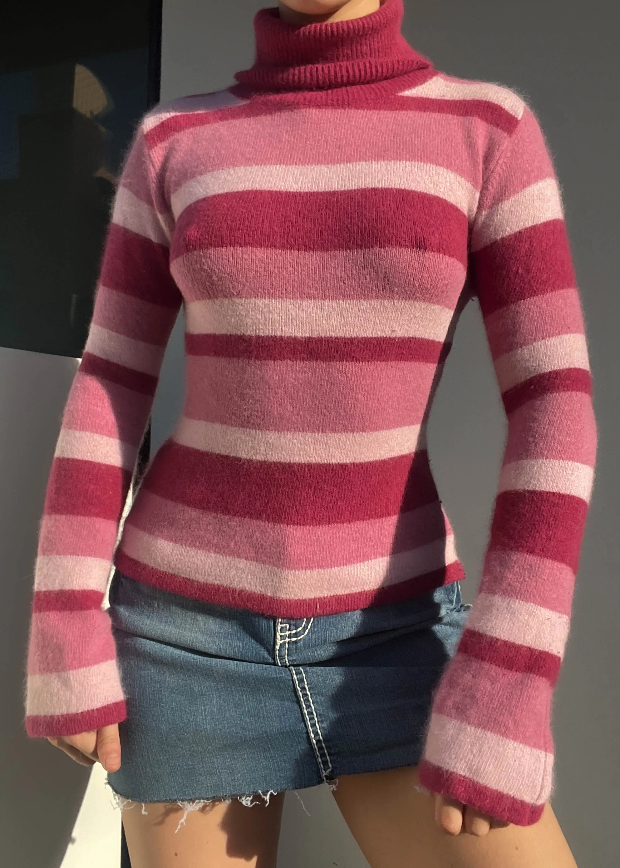 Shades of Pink Striped Knit (S)