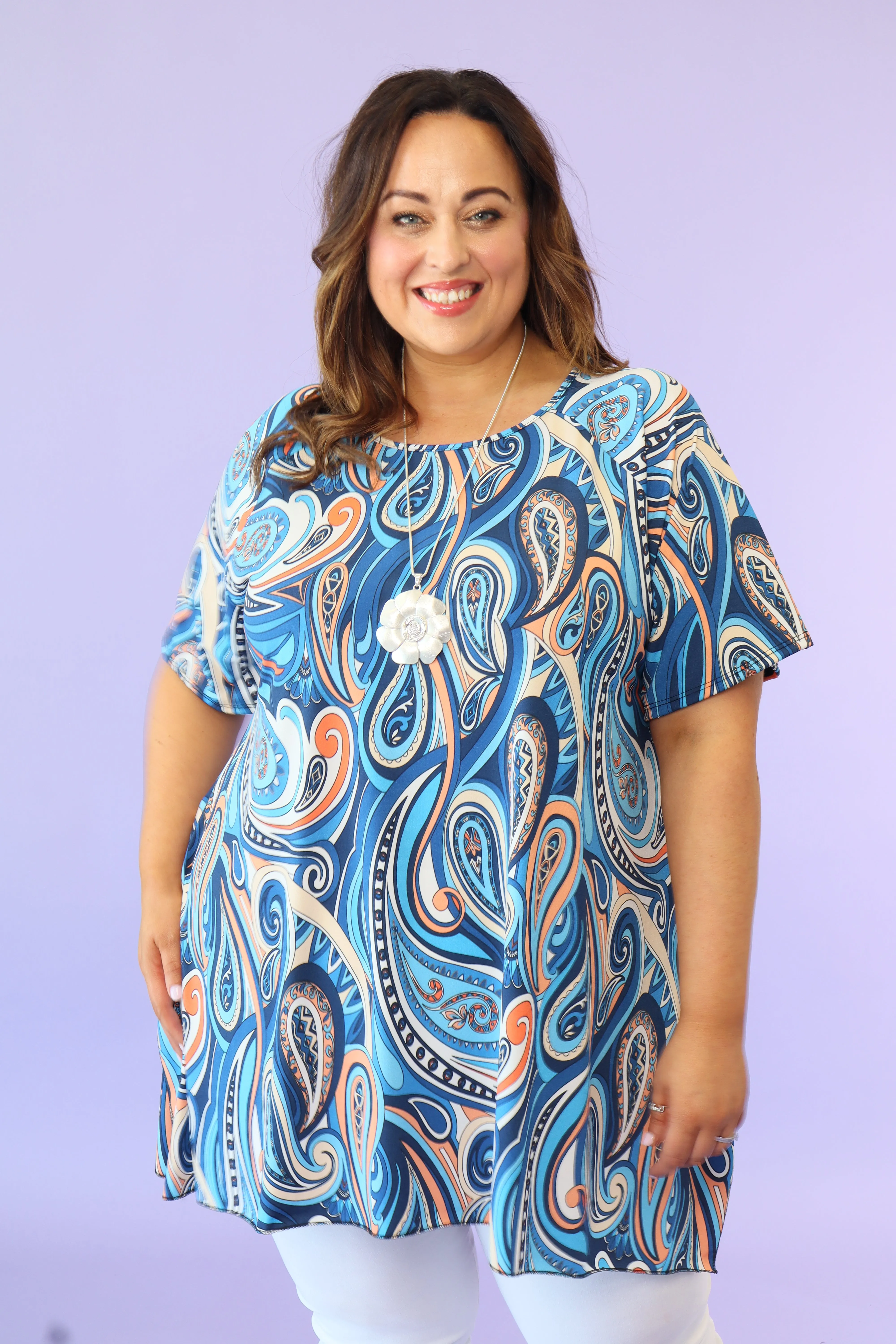 Shea Tunic in Paisley Print