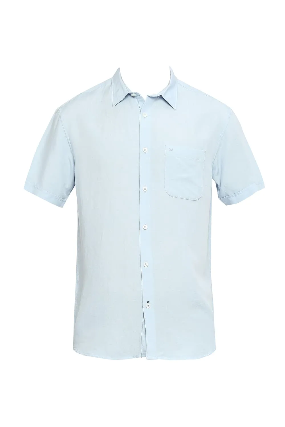 Slim Fit Viscose Linen Halfsleeves Shirt