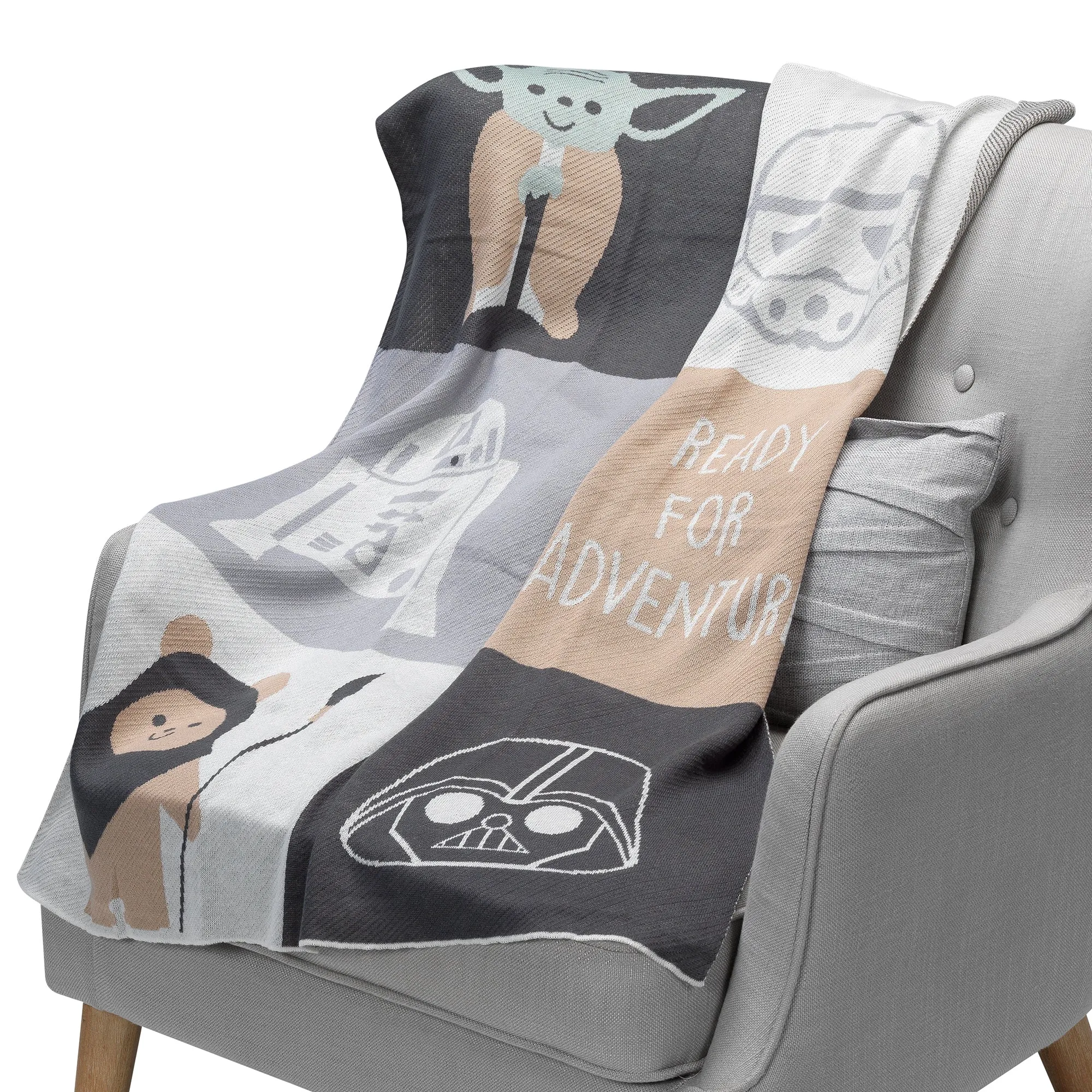 Star Wars The Force Patchwork Knit Blanket