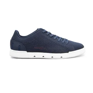 Swims Breeze Tennis Knit Shoe in Navy & White