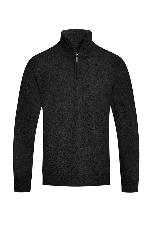 TEEK - Mens Knit Quarter Zip Sweater