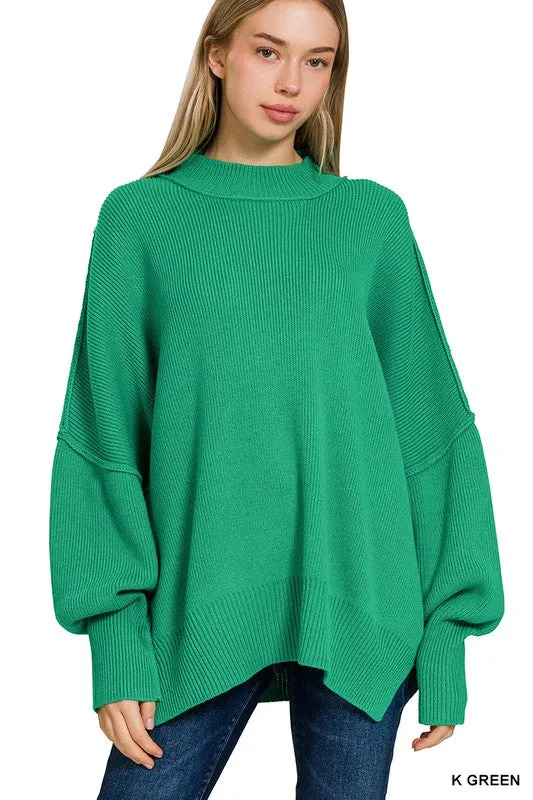 TEEK - Side Slit Oversized Sweater