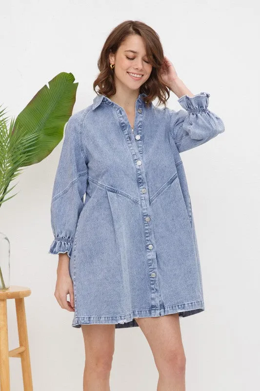 TEEK - Washed Denim Dress