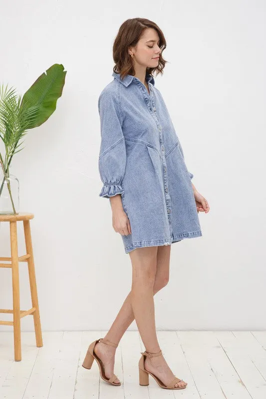 TEEK - Washed Denim Dress