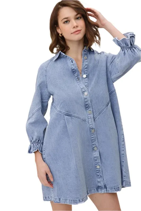 TEEK - Washed Denim Dress