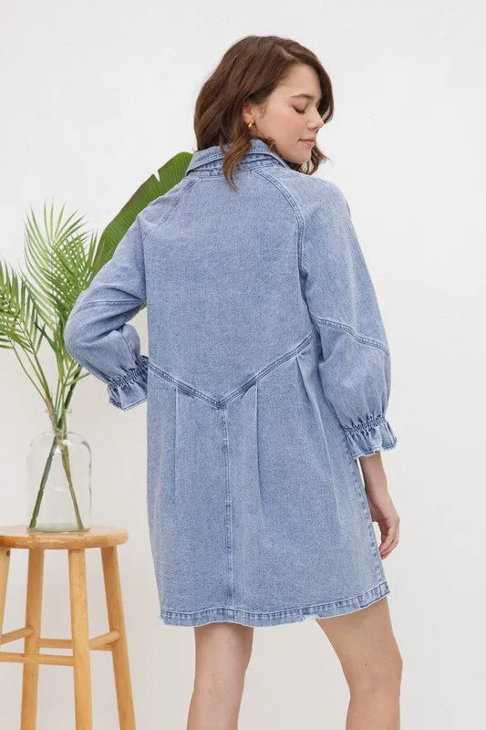 TEEK - Washed Denim Dress